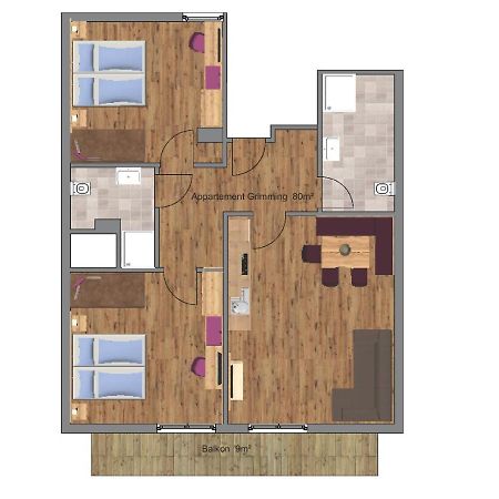 טאופליץ Appartements Kolb מראה חיצוני תמונה