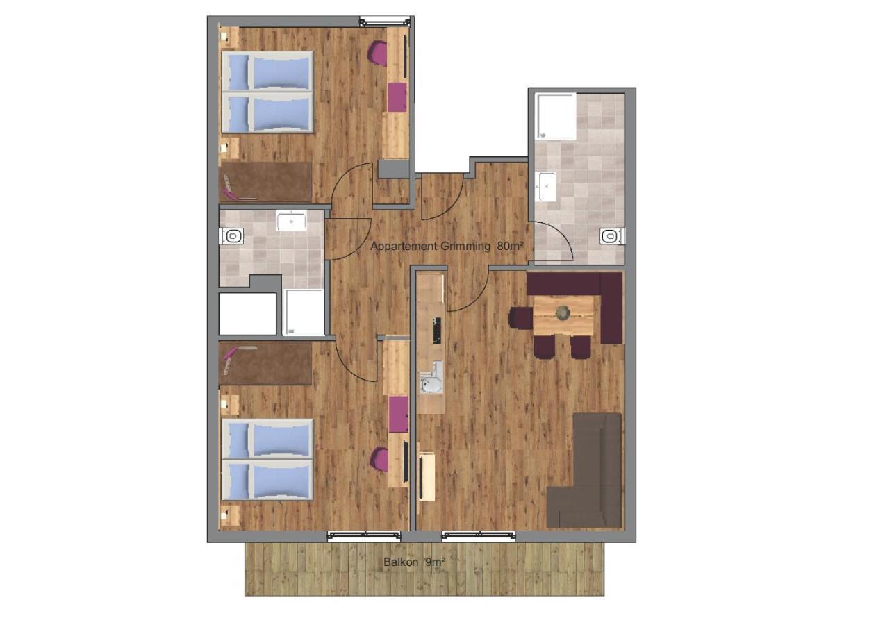 טאופליץ Appartements Kolb מראה חיצוני תמונה